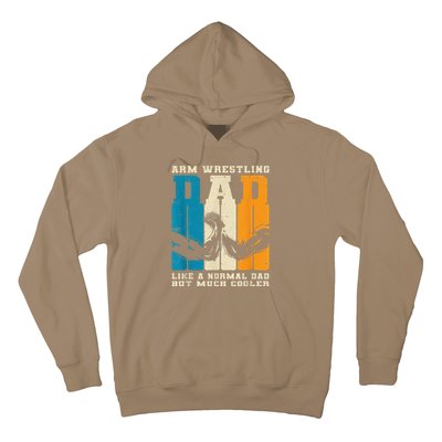 Retro Arm Wrestling Dad Normal Dad But Cooler Armwrestling Hoodie