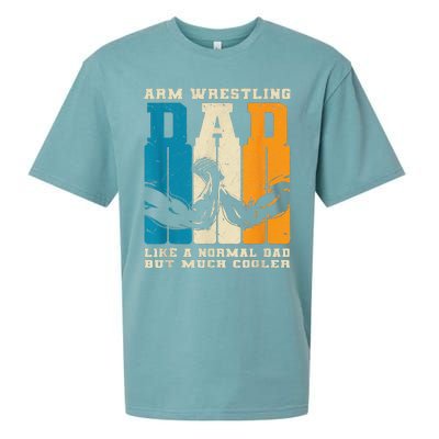 Retro Arm Wrestling Dad Normal Dad But Cooler Armwrestling Sueded Cloud Jersey T-Shirt