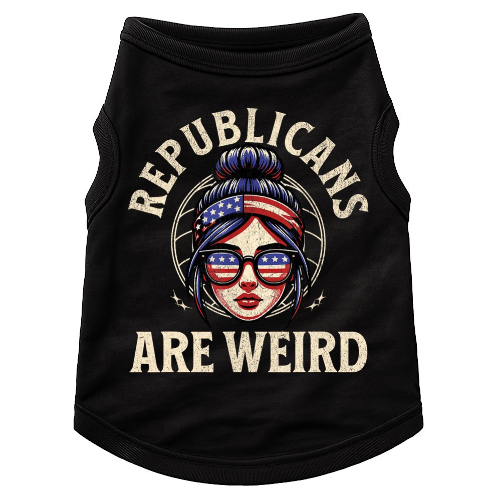 Republicans Are Weird Funny Political Election 2024 Doggie Tank