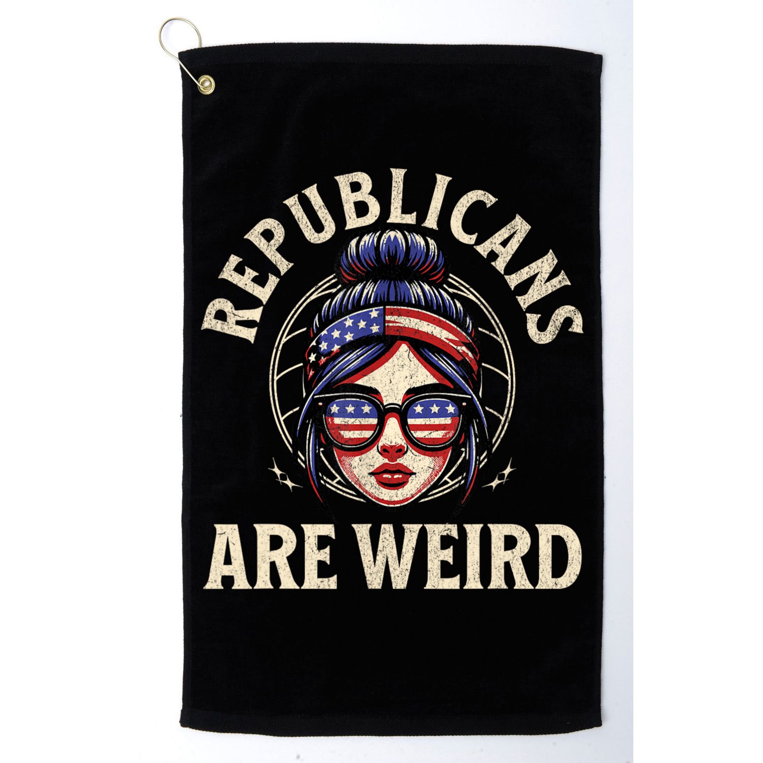 Republicans Are Weird Funny Political Election 2024 Golf Towel