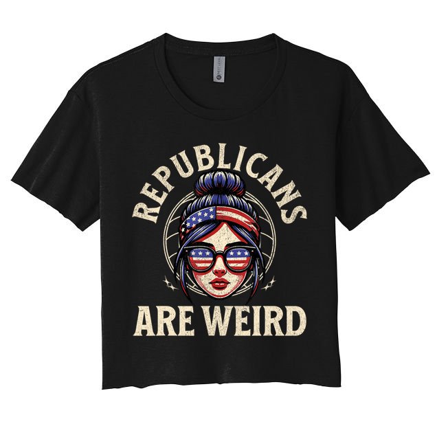 Republicans Are Weird Funny Political Election 2024 Crop Top
