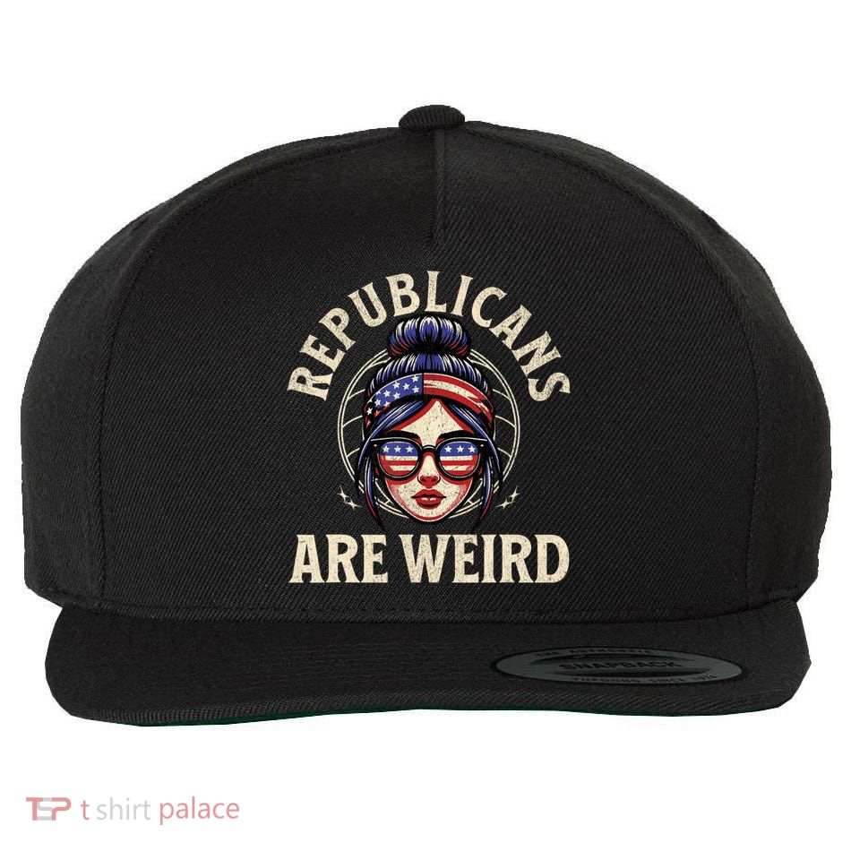 Republicans Are Weird Funny Political Election 2024 Wool Snapback Cap