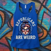 Republicans Are Weird Funny Political Election 2024 Womens Tank Top