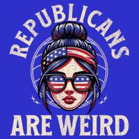 Republicans Are Weird Funny Political Election 2024 Womens Tank Top