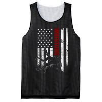 Retro American Wrestling US Flag Wrestling Mesh Reversible Basketball Jersey Tank