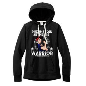 Rheumatoid Arthritis Warrior Awareness Unbreakable Gift Women's Fleece Hoodie