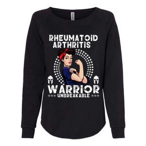 Rheumatoid Arthritis Warrior Awareness Unbreakable Gift Womens California Wash Sweatshirt