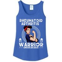 Rheumatoid Arthritis Warrior Awareness Unbreakable Gift Ladies Essential Tank