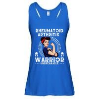 Rheumatoid Arthritis Warrior Awareness Unbreakable Gift Ladies Essential Flowy Tank