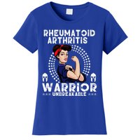 Rheumatoid Arthritis Warrior Awareness Unbreakable Gift Women's T-Shirt