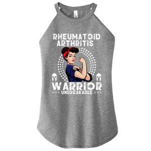 Rheumatoid Arthritis Warrior Awareness Unbreakable Gift Women's Perfect Tri Rocker Tank