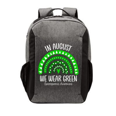 Rainbow August We Wear Green Gastroparesis Awareness Ribbon Gift Vector Backpack