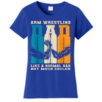 Retro Arm Wrestling Dad Normal Dad But Cooler Armwrestling Great Gift Women's T-Shirt