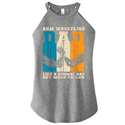 Retro Arm Wrestling Dad Normal Dad But Cooler Armwrestling Great Gift Women’s Perfect Tri Rocker Tank