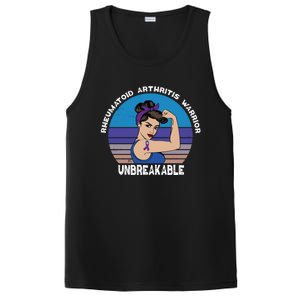 Rheumatoid Arthritis Warrior Unbreakable Awareness Gift PosiCharge Competitor Tank