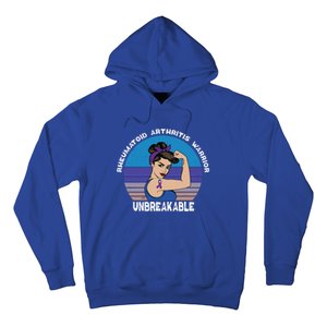 Rheumatoid Arthritis Warrior Unbreakable Awareness Gift Hoodie