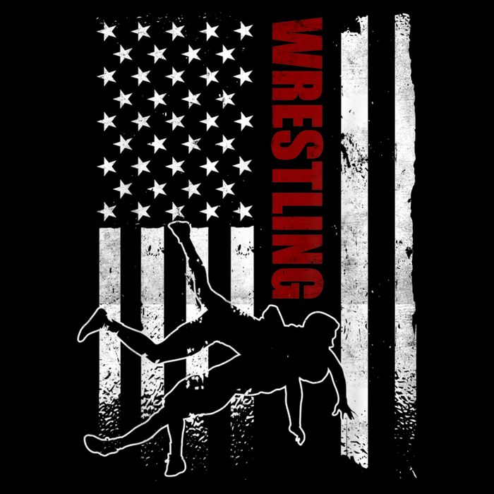 Retro American Wrestling Apparel US Flag Wrestling Impact Tech Backpack