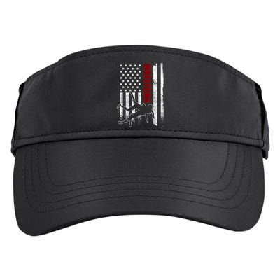 Retro American Wrestling Apparel US Flag Wrestling Adult Drive Performance Visor