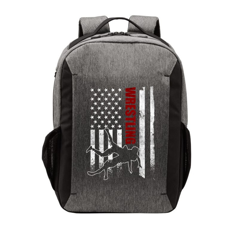 Retro American Wrestling Apparel US Flag Wrestling Vector Backpack