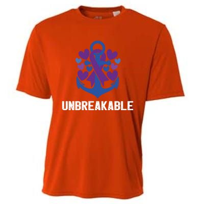 Rheumatoid Arthritis Warrior Unbreakable Great Gift Awareness Gift Cooling Performance Crew T-Shirt