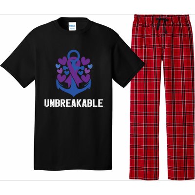 Rheumatoid Arthritis Warrior Unbreakable Great Gift Awareness Gift Pajama Set