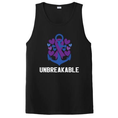 Rheumatoid Arthritis Warrior Unbreakable Great Gift Awareness Gift PosiCharge Competitor Tank