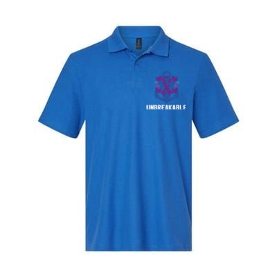 Rheumatoid Arthritis Warrior Unbreakable Great Gift Awareness Gift Softstyle Adult Sport Polo