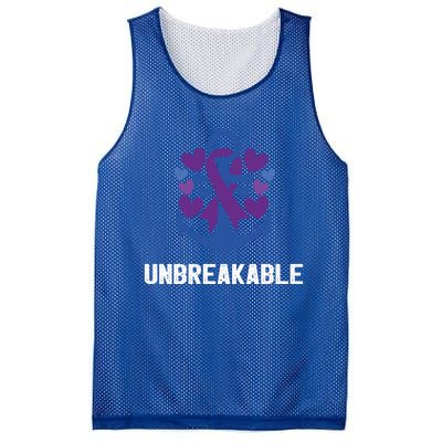 Rheumatoid Arthritis Warrior Unbreakable Great Gift Awareness Gift Mesh Reversible Basketball Jersey Tank