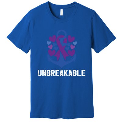 Rheumatoid Arthritis Warrior Unbreakable Great Gift Awareness Gift Premium T-Shirt