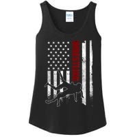 Retro American Wrestling Apparel US Flag Wrestling TShirt Ladies Essential Tank