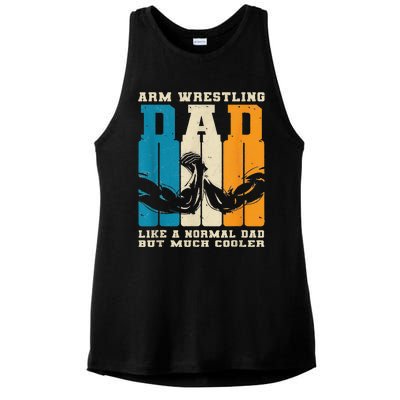 Retro Arm Wrestling Dad Normal Dad But Cooler Armwrestling  Ladies PosiCharge Tri-Blend Wicking Tank