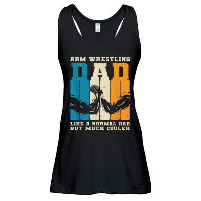 Retro Arm Wrestling Dad Normal Dad But Cooler Armwrestling  Ladies Essential Flowy Tank