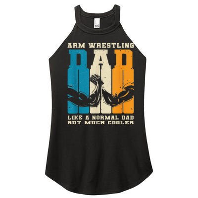 Retro Arm Wrestling Dad Normal Dad But Cooler Armwrestling  Women’s Perfect Tri Rocker Tank