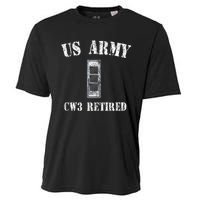 Retired Army Warrant Officer CW3 Veteran Vintage Cooling Performance Crew T-Shirt