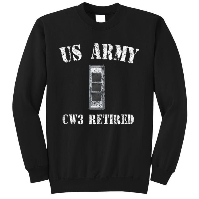 Retired Army Warrant Officer CW3 Veteran Vintage Sweatshirt