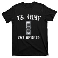 Retired Army Warrant Officer CW3 Veteran Vintage T-Shirt