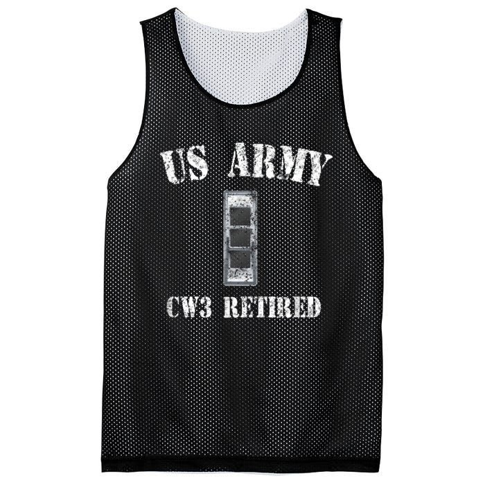 Retired Army Warrant Officer CW3 Veteran Vintage Mesh Reversible Basketball Jersey Tank