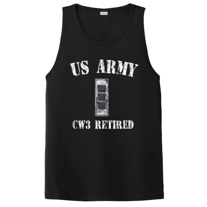 Retired Army Warrant Officer CW3 Veteran Vintage PosiCharge Competitor Tank