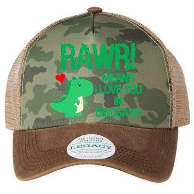 Rawr Means I Love You In Dinosaur Legacy Tie Dye Trucker Hat