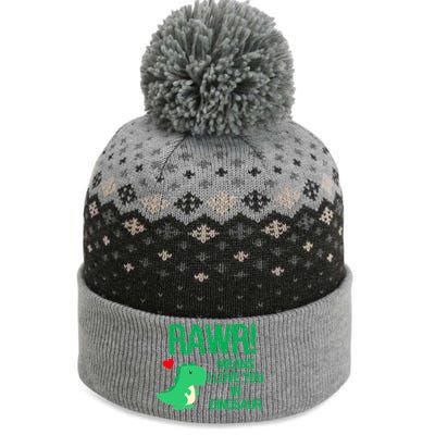 Rawr Means I Love You In Dinosaur The Baniff Cuffed Pom Beanie