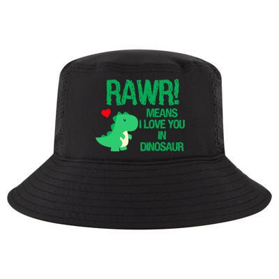 Rawr Means I Love You In Dinosaur Cool Comfort Performance Bucket Hat