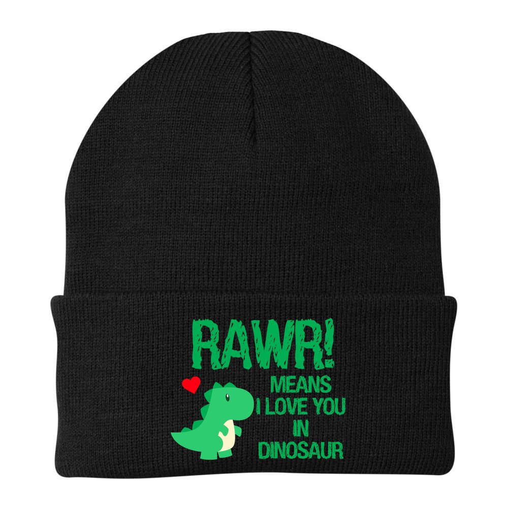 Rawr Means I Love You In Dinosaur Beanie
