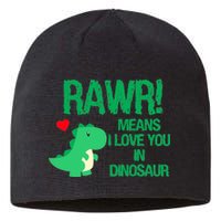 Rawr Means I Love You In Dinosaur Sustainable Beanie