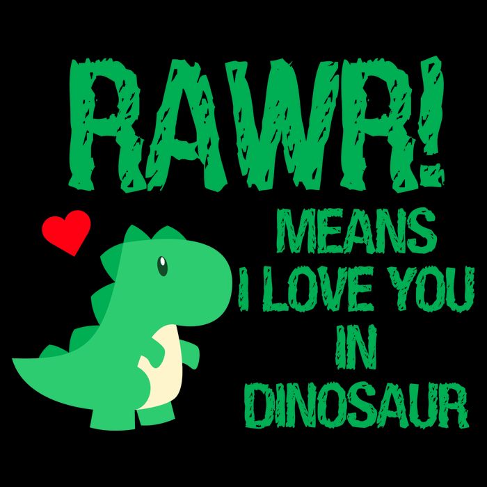 Rawr Means I Love You In Dinosaur Crop Top