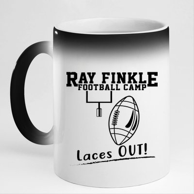 Ray Finkle Football Camp Laces Out 11oz Black Color Changing Mug