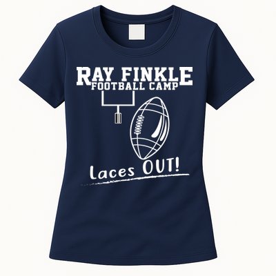 Ray Finkle Football Camp Laces Out Womens T-Shirt