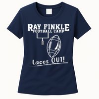 Ray Finkle Football Camp Laces Out Womens T-Shirt