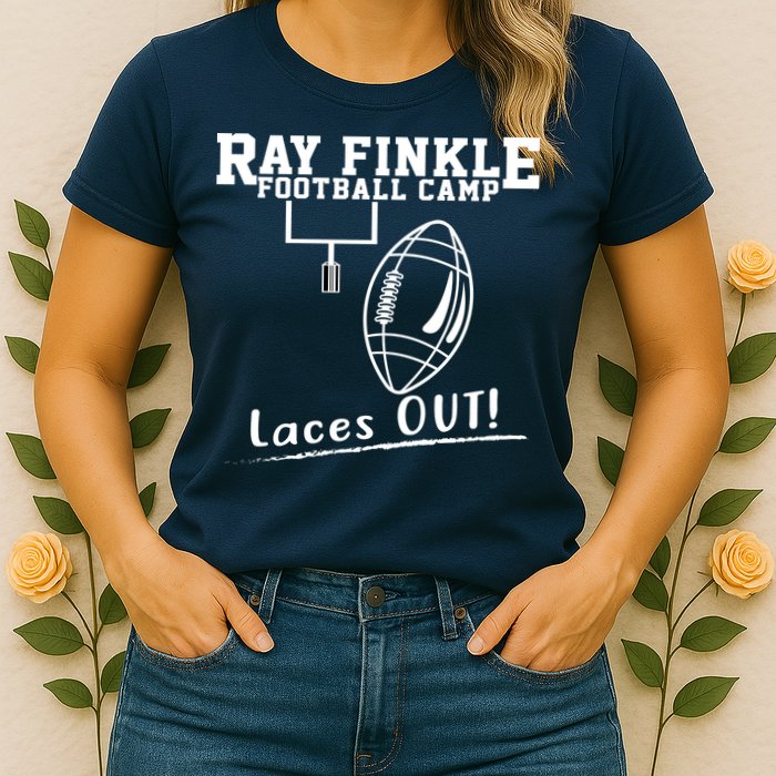 Ray Finkle Football Camp Laces Out Womens T-Shirt