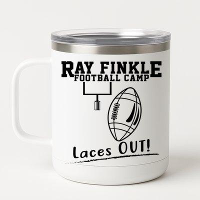 Ray Finkle Football Camp Laces Out 12 oz Stainless Steel Tumbler Cup