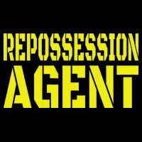 Repo Agent Yellow Text Work Full-Length Apron With Pockets